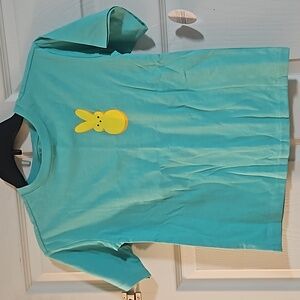 WHERE MY PEEPS AT? TEE: BLUE/GREEN: NEW WITH TAGS: SIZE 6/7